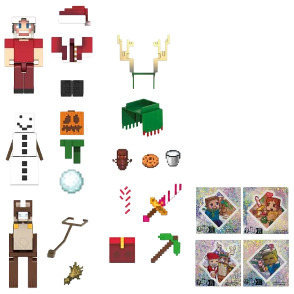 Фигурки Mattel Minecraft Advent Calendar 6+ / Разноцветный photo 2
