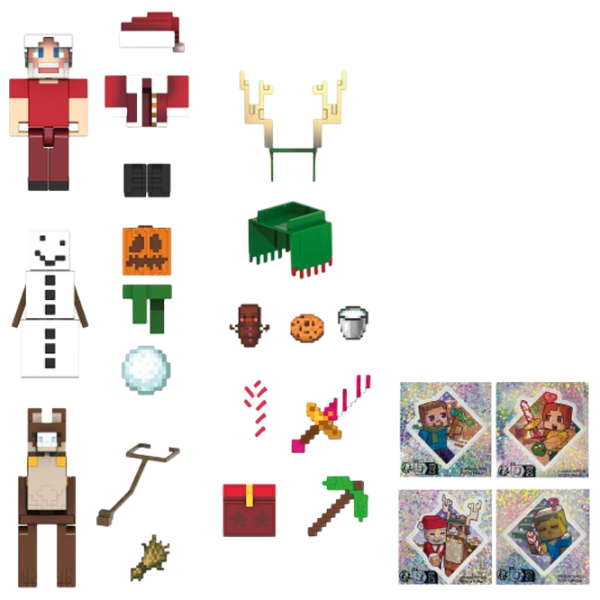 Фигурки Mattel Minecraft Advent Calendar 6+ / Разноцветный photo 2