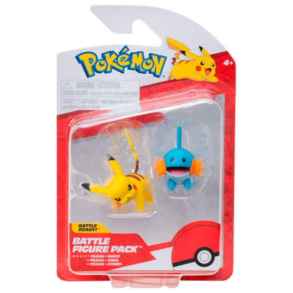 Фигурки Pokemon Battle Pack Mudkip and Pikachu 3+ / Разноцветный photo 1