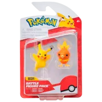 Фигурки Pokemon Battle Pack Poussifeu and Pikachu 3+ / Разноцветный