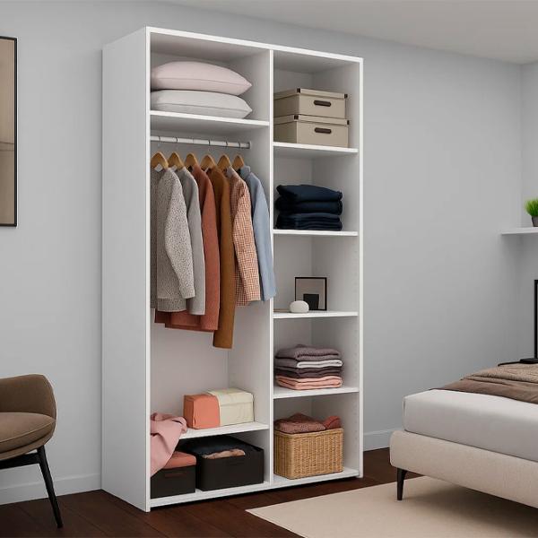 Dulap Nex Home NX-1737 100 x 60 x 220 / PAL / Alb photo 2