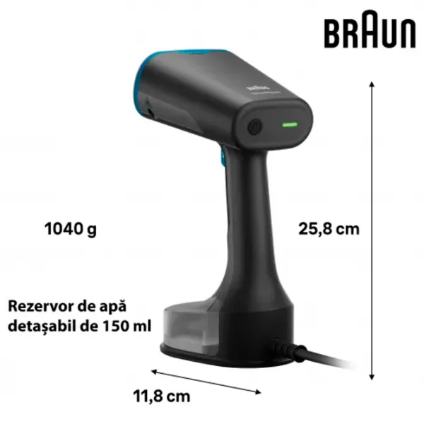 Отпариватель для одежды Braun GS5031BL 1200 Вт/ Черный photo 7
