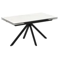 Кухонный стол раскладной Magnus Perla Керамика/ Белый