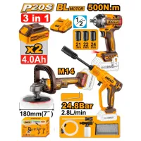 Набoр инструментов INGCO COSLI250184 20 В / 3