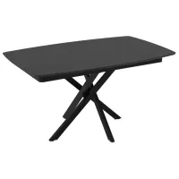 Кухонный стол раскладной DecoPrim Filis МДФ/ Черный
