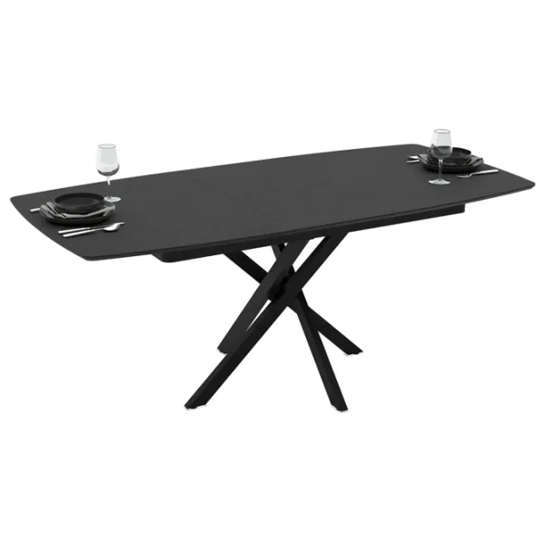 Кухонный стол раскладной DecoPrim Filis МДФ/ Черный photo 4
