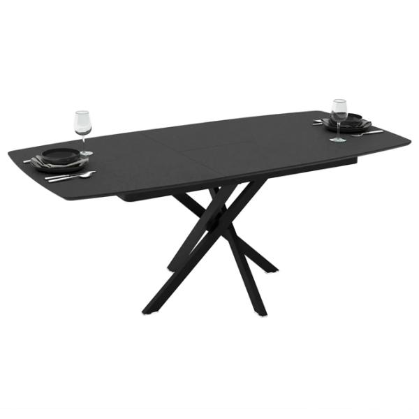 Кухонный стол раскладной DecoPrim Filis МДФ/ Черный photo 4