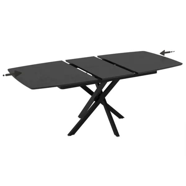 Кухонный стол раскладной DecoPrim Filis МДФ/ Черный photo 5