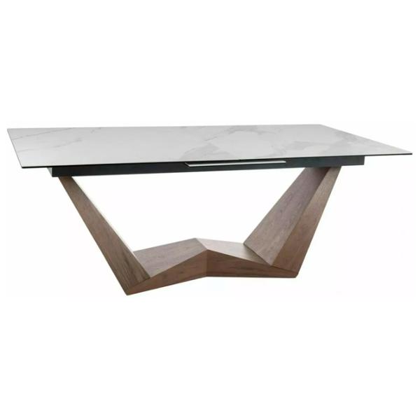 Masă de bucătărie extensibilă Signal Bonucci Ceramică/ White photo 1