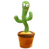 Интерактивная игрушка Lulu Музыкальный кактус T808-3 6 месяцев / Brown Зеленый