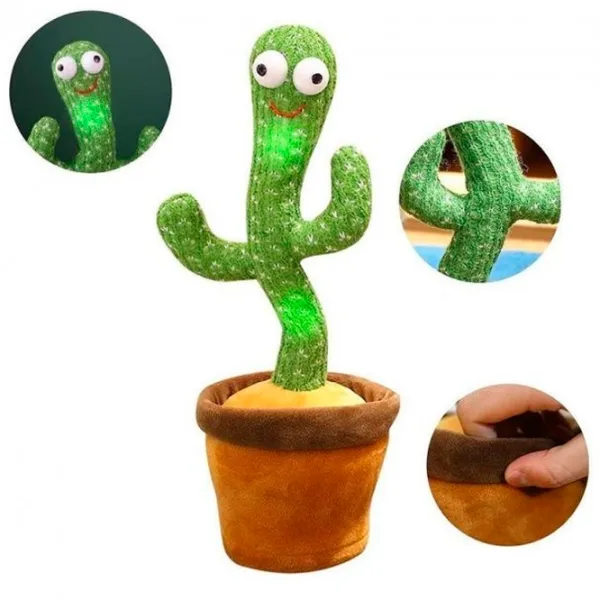 Интерактивная игрушка Lulu Музыкальный кактус T808-3 6 месяцев / Brown Зеленый photo 3