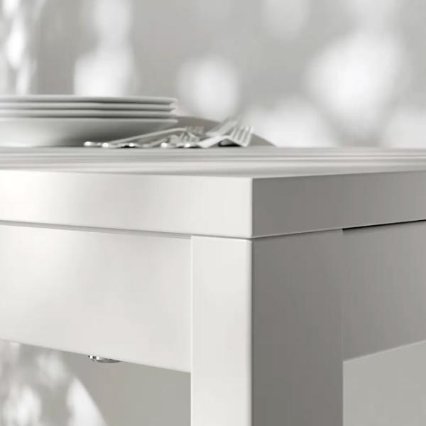 Masă de bucătărie extensibilă Ikea Vihals PAL melaminat/ White photo 2