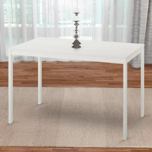 Masă de bucătărie extensibilă Ikea Vihals PAL melaminat/ White photo 3