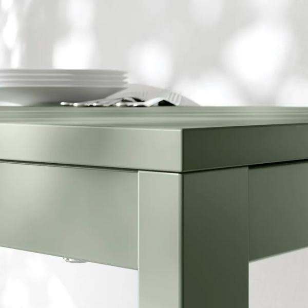 Кухонный стол раскладной Ikea Vihals Меламиновая ДСП/ Зеленый photo 3