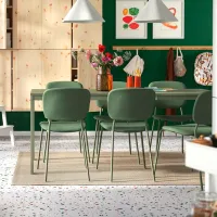 Кухонный стол раскладной Ikea Vihals Меламиновая ДСП/ Зеленый photo 4