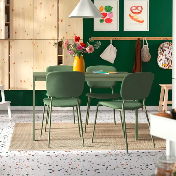 Кухонный стол раскладной Ikea Vihals Меламиновая ДСП/ Зеленый photo 5