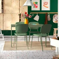 Кухонный стол раскладной Ikea Vihals Меламиновая ДСП/ Зеленый photo 5