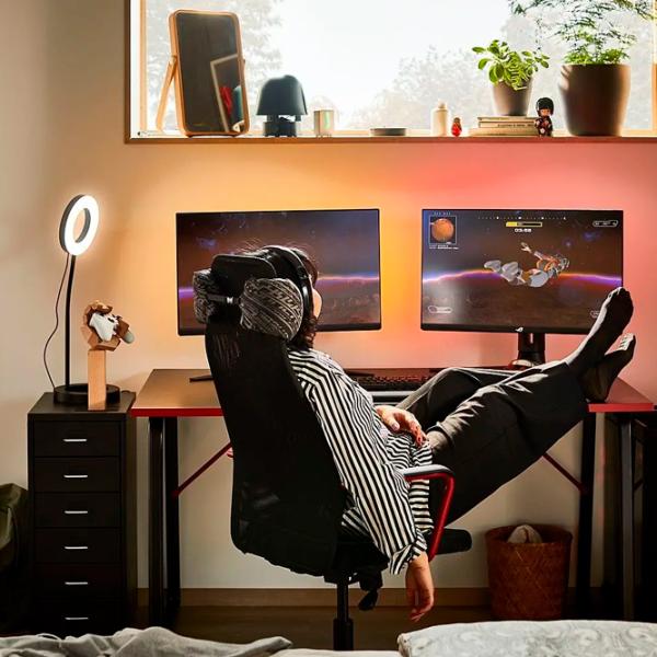 Офисный стол Ikea Huvudspelare ДСП/ Черный photo 2