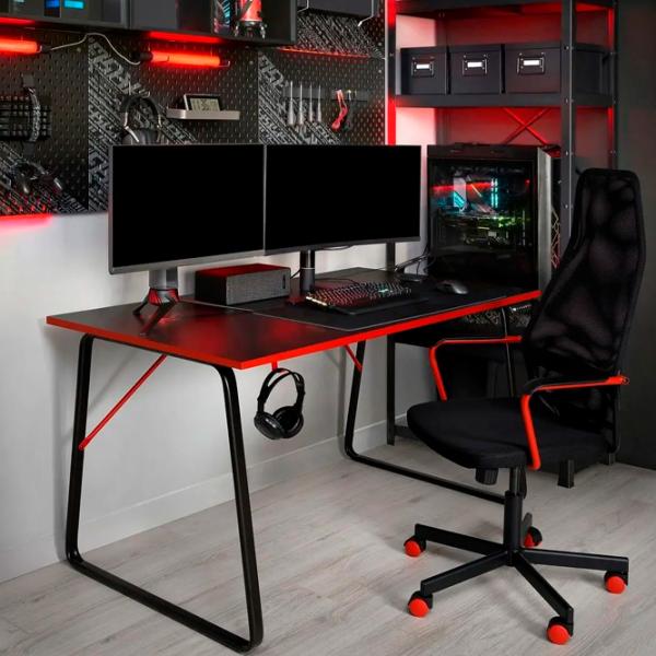 Офисный стол Ikea Huvudspelare ДСП/ Черный photo 4