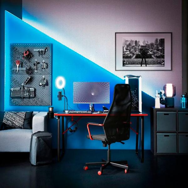 Офисный стол Ikea Huvudspelare ДСП/ Черный photo 7