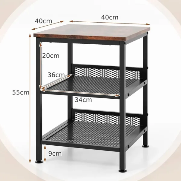 Журнальный столик Costway JV11187CF 5797802 Rustic Brown photo 4