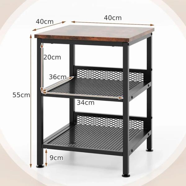 Журнальный столик Costway JV11187CF 5797802 Rustic Brown photo 4