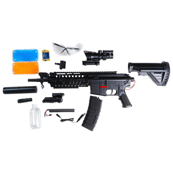 Pistol automat de jucărie Splatter Ball Gun HK416 1803 10+ / Bile gel / Black photo 2