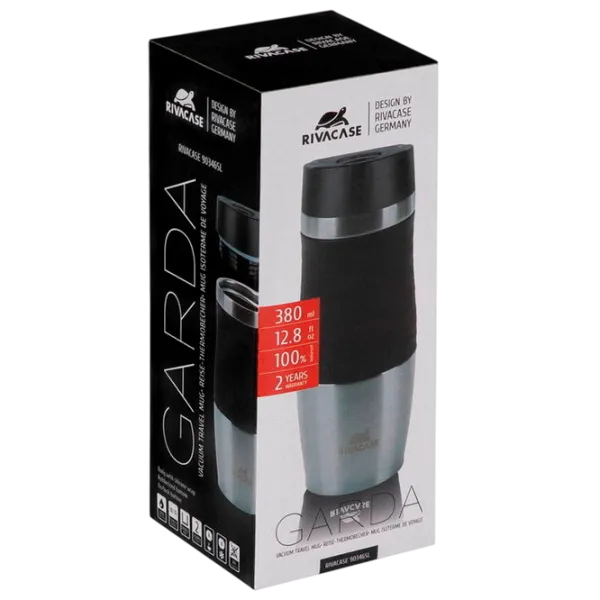 Термокружка RivaCase Classic 90346SL Черный 0.38л photo 5