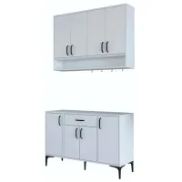 Dulap de bucătărie Mirage Meble JE205 White / PAL