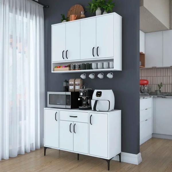 Kухонный шкаф Mirage Meble JE205 White / ДСП photo 2