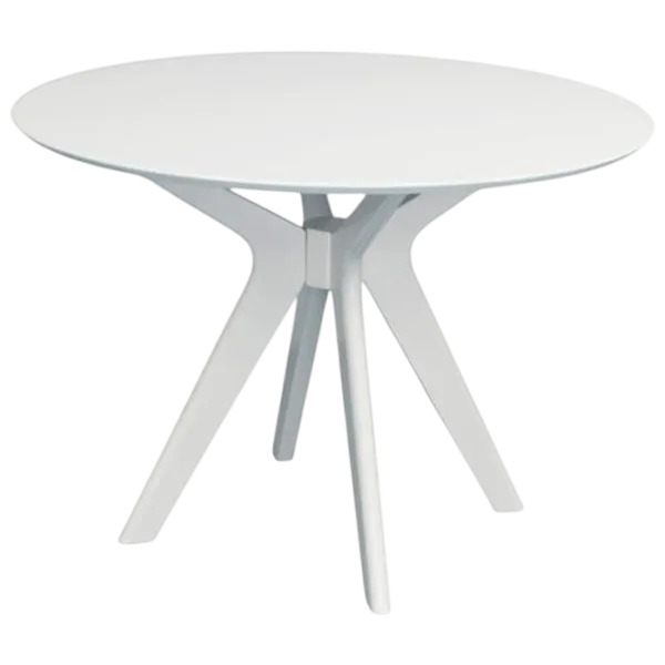 Set masă și scaune Evelin 4 COCO NV-10WP Rotundă / PAL / White photo 3