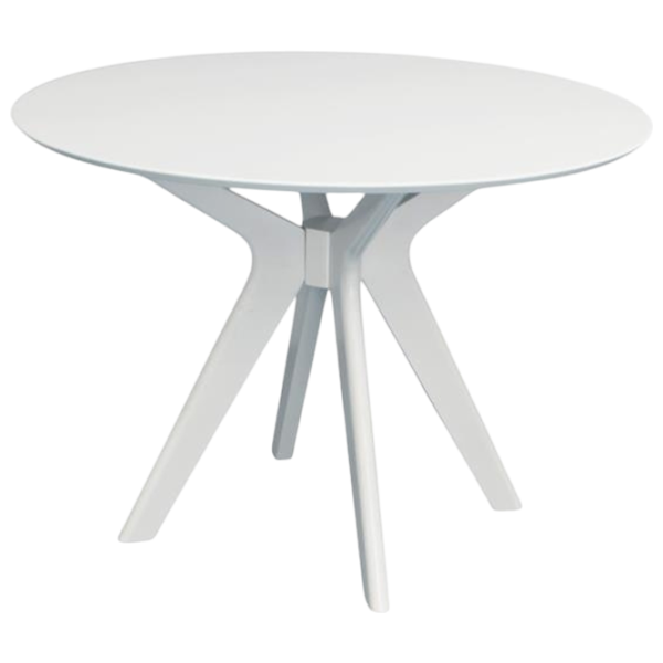 Set masă și scaune Evelin 4 COCO NV-10WP Rotundă / PAL / White photo 3