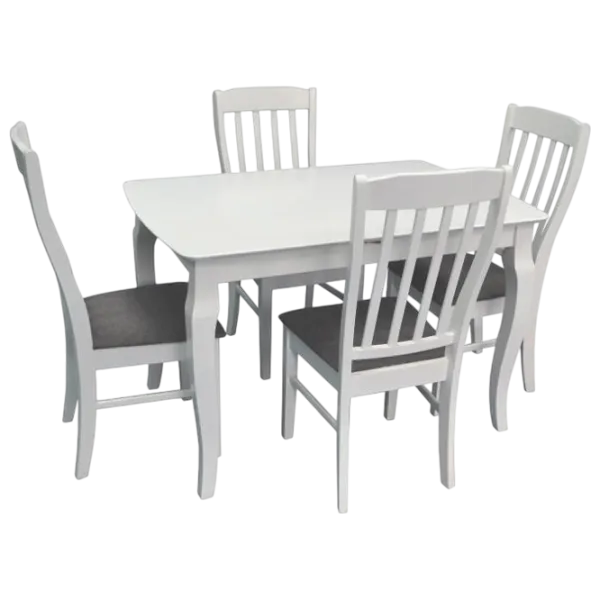 Set masă și scaune Evelin HV-29V + 6 NV-10WP Dreptunghiulară / PAL / Gray photo 1
