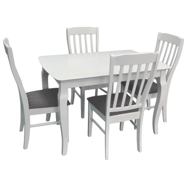 Set masă și scaune Evelin HV-29V + 6 NV-10WP Dreptunghiulară / PAL / Gray photo 1