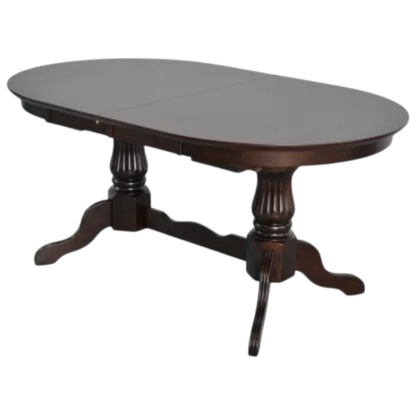 Set masă și scaune Evelin HV-33V + 6 Deepa R Ovală / PAL / Chocolate photo 2