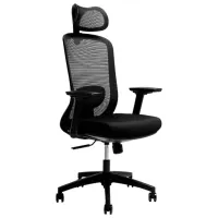 Fotoliu de birou CUSTO Bergamo Plasă/ Black 