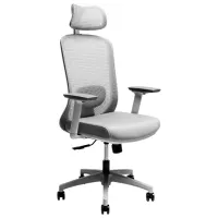 Fotoliu de birou CUSTO Bergamo Plasă/ Light Gray 