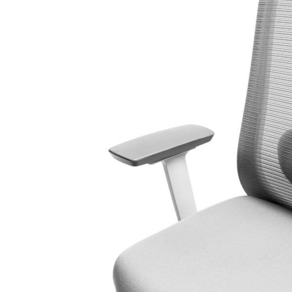 Fotoliu de birou CUSTO Bergamo Plasă/ Light Gray  photo 6