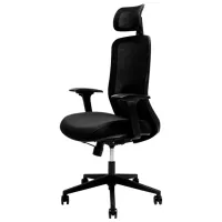 Fotoliu de birou CUSTO Roma Plasă/ Black 