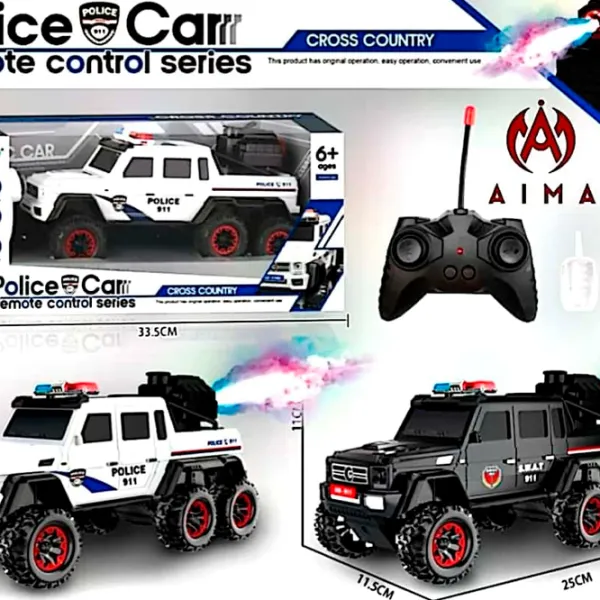 Mașină ZI DI TOYS Police 911 500-3  / / Black White photo 2