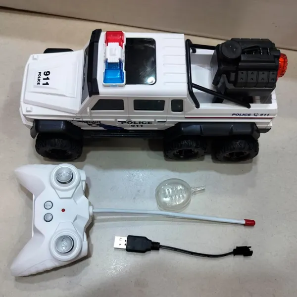 Mașină ZI DI TOYS Police 911 500-3  / / Black White photo 6