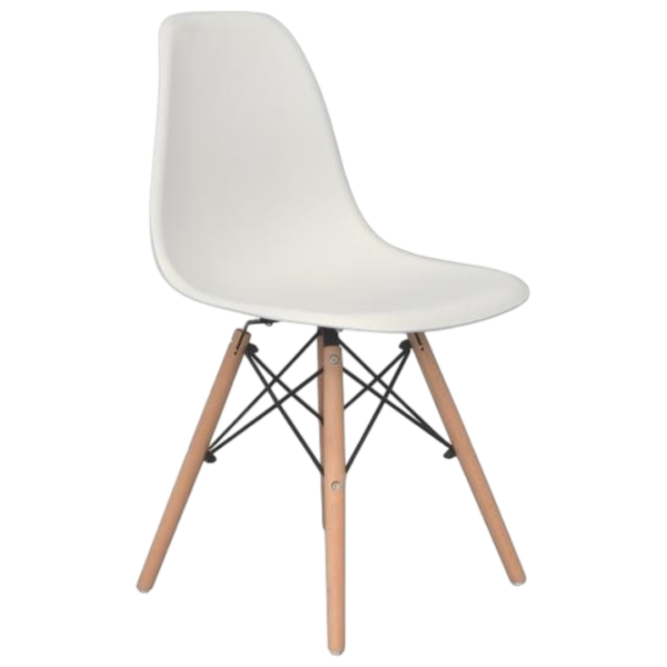 Set masă și scaune Evelin Raffles Round + 4 LC-021 Rotundă / PAL / White photo 6