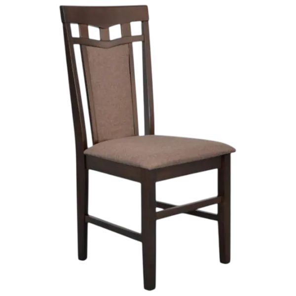 Set masă și scaune Evelin HV-31N + 6 Deepa R Ovală / Lemn / Chocolate photo 2