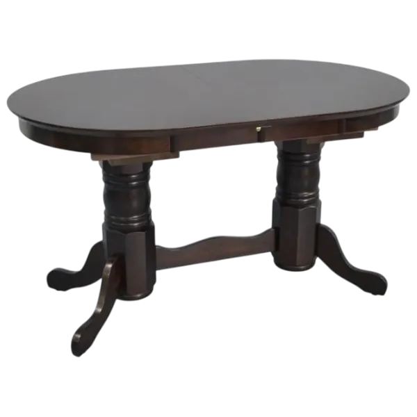 Set masă și scaune Evelin HV-31N + 6 Deepa R Ovală / Lemn / Chocolate photo 3