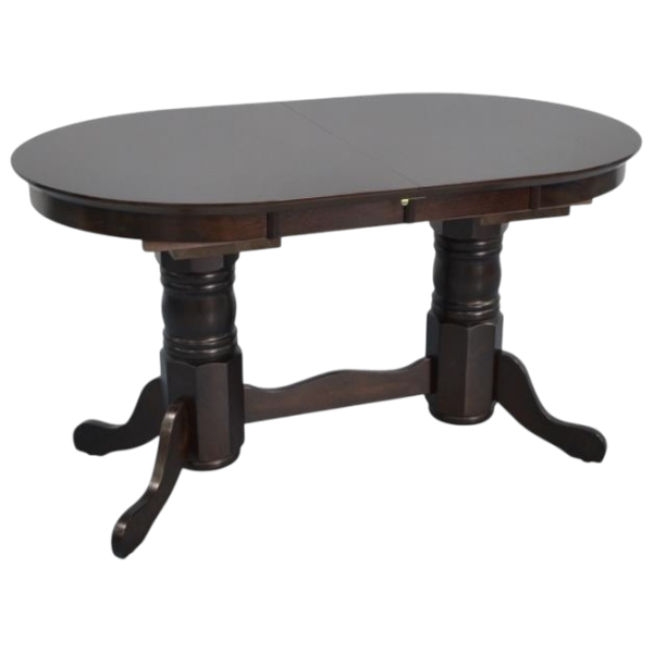 Set masă și scaune Evelin HV-31N + 6 Deepa R Ovală / Lemn / Chocolate photo 3