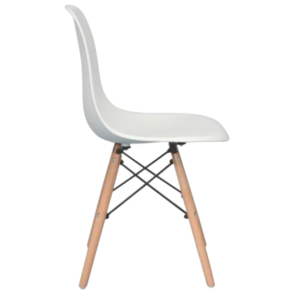 Обеденные стол со стульями Evelin Raffles Rectangular + 6 LC-021 Прямоугольная / ДСП / Белый photo 2