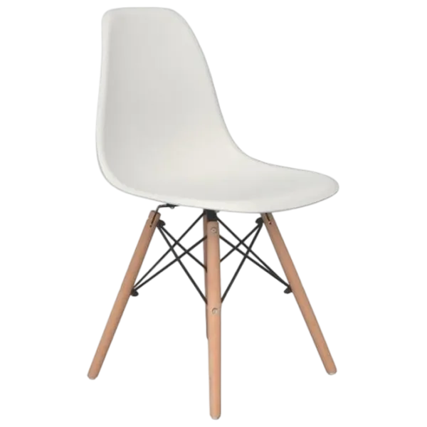 Обеденные стол со стульями Evelin Raffles Rectangular + 6 LC-021 Прямоугольная / ДСП / Белый photo 5