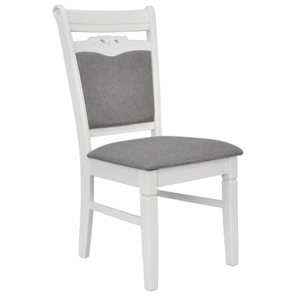 Set masă și scaune Evelin Raffles Rectangular + 4 HV-3167/NV-10WP Dreptunghiulară / PAL / White photo 3