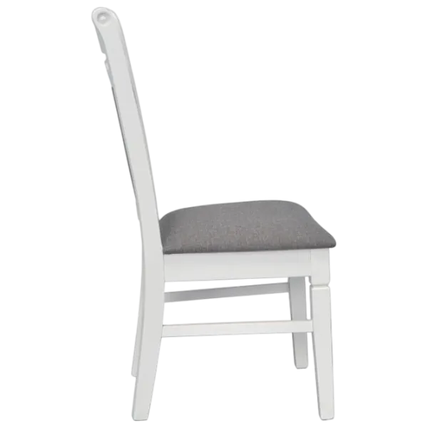 Set masă și scaune Evelin Raffles Rectangular + 4 HV-3167/NV-10WP Dreptunghiulară / PAL / White photo 5