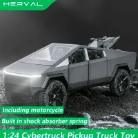 Mașină QIANKUN Tesla CyberTruck TSL 112431 / / Black Gray photo 2